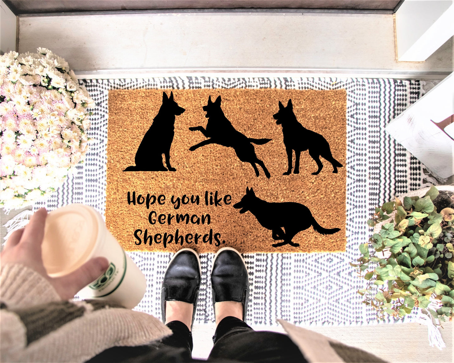 Hope you like German Shepherds doormat png