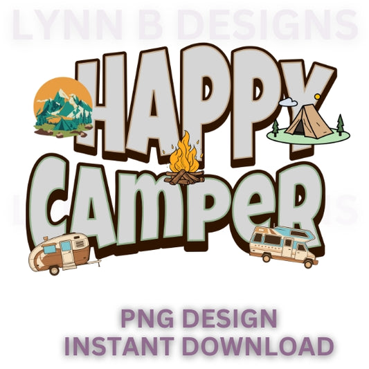 Happy Camper png svg