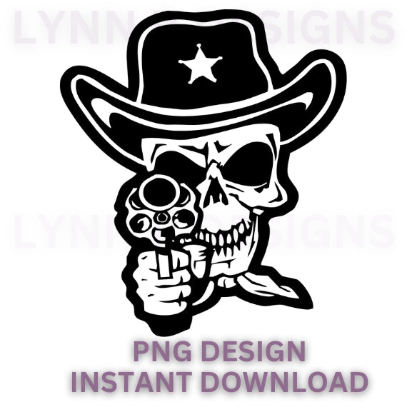 Cowboy skeleton sheriff png