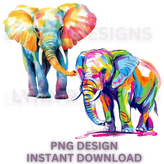 Elephant png, watercolor elephant png