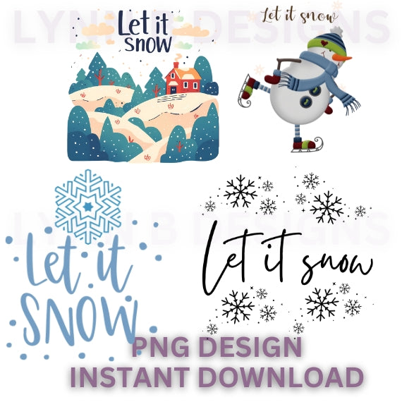 Let it snow png svg