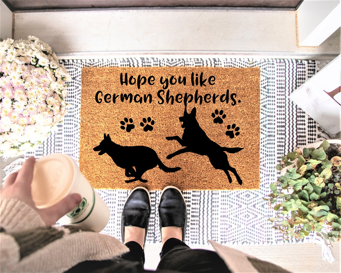 Hope you like German Shepherds doormat png