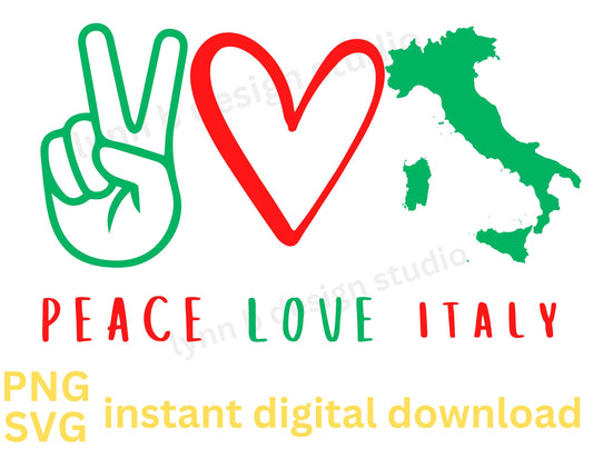 Peace Love Italy png