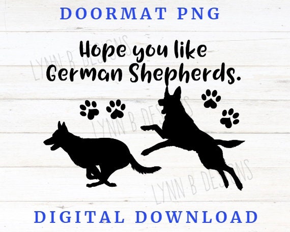 Hope you like German Shepherds doormat png