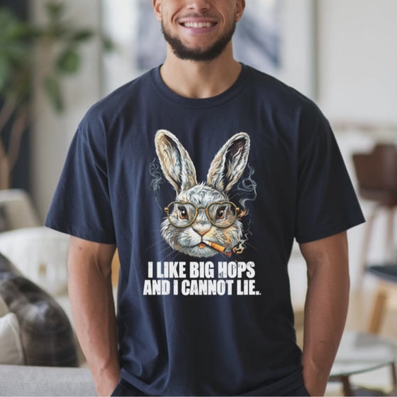 I like big HOPS png, easter bunny hip hop shirt png